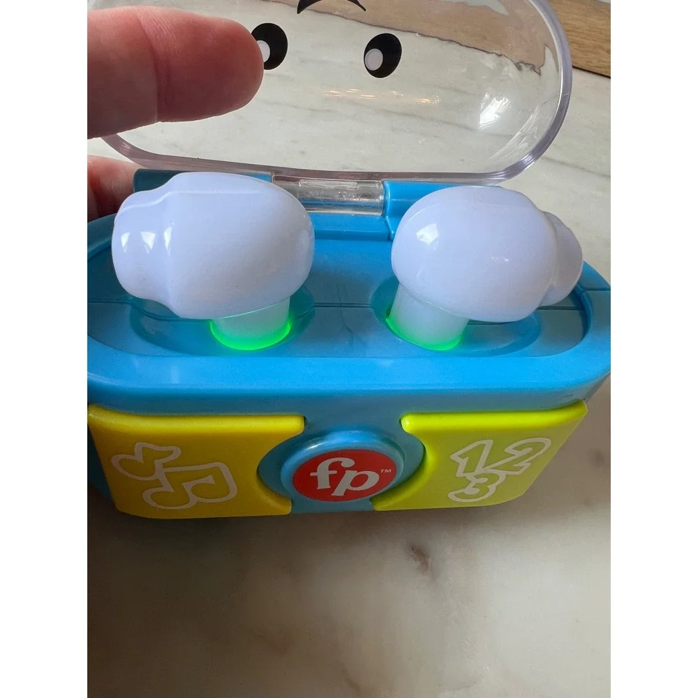 Fisher-Price Laugh & Learn Play Along Ear Buds and Camo Coffee Mug WORKS